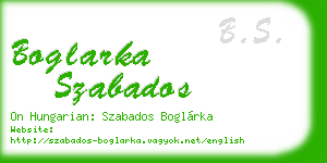 boglarka szabados business card