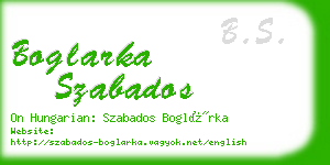 boglarka szabados business card